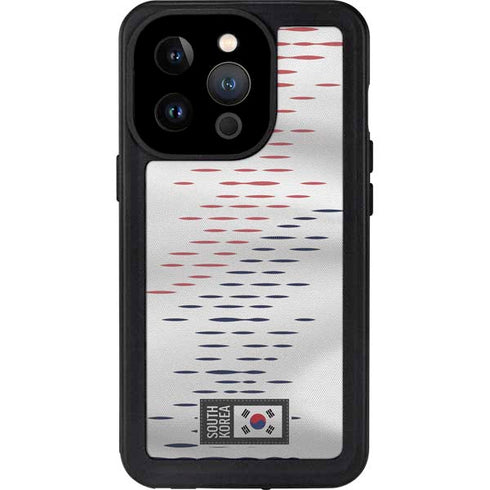 South Korea Soccer Flag iPhone 14 Pro Waterproof Case